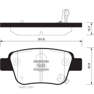 ������� ��������� Toyota Avensis 03/Corolla Verso 04 ������ SP2184 Sangsin Brake SP2184 SP2184 ����