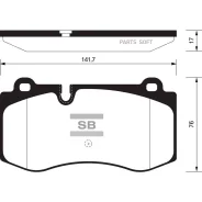 ������� ��������� MB W211/W221 06- �����. Sangsin Brake SP2195 SP2195 ����