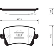 ������� ��������� Volkswagen Touran 03/Caddy/G5/G6 ������ SP2263 Sangsin Brake SP2263 SP2263 ����