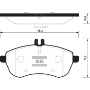 ������� ��������� �������� MB W204 1.8-2.3 07 SP2284 Sangsin Brake SP2284 SP2284 ����