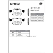 ������� ��������� �������� MB W205/S205 1.6/2.0/2.1D 13 SP4002 Sangsin Brake SP4002 SP4002 ����