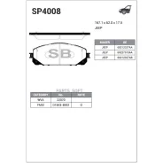 ������� ��������� �������� Jeep Cherokee V (KL) all 13 SP4008 Sangsin Brake SP4008 SP4008 ����