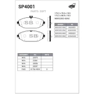 ������� �������� Mercedes C W205, E W213 SP4001 Sangsin Brake SP4001 SP4001 ����