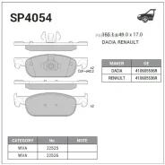 ������� ��������� Renault Logan 12- �����. SP4054 Sangsin Brake SP4054 SP4054 ����