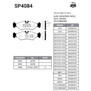 ������� ������ Mercedes Sprinter (901) SP4084 Sangsin Brake SP4084 SP4084 ����