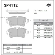 ������� ��������� AUDI A4 15- ���. Sangsin Brake SP4112 SP4112 ����