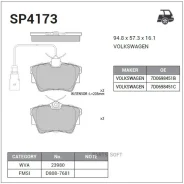 ������� ������ VW Transporter IV SP4173 Sangsin Brake SP4173 SP4173 ����