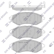 ������� �������� Chevrolet AVEO T200/T300 SP4207 Sangsin Brake SP4207 SP4207 ����