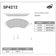 ������� �������� Suzuki Vitara 2015- SP4212 Sangsin Brake SP4212 SP4212 ����