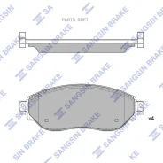 ������� �������� Nissan NV300 2016-, OPEL Vivaro, Renault Trafic 2014- SP4262 Sangsin Brake SP4262 SP4262 ����