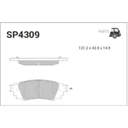 ������� ������ Toyota Camry 18- SP4309 Sangsin Brake SP4309 SP4309 ����