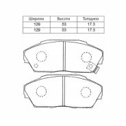 ������� ��������� �������� Nisshinbo PF-8162 �������� 45022SD4000 45022SD4000 ����