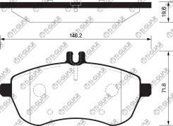 ��������� ������� �������� /�������� /�������� 4 �� /TI-GUAR ��� Mercedes C204, S204, CL203, A207, C207, W212; TG-0452; (PN0452W) 0054200820 005420092...