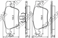 ��������� ������� �������� /�������� /�������� 4 �� /TI-GUAR ��� FORD S-MAX 2006-, Volvo S80, V70, XC70 2006-; TG-0483; (PN0483) 02C2Z14096 1405511 Ti...