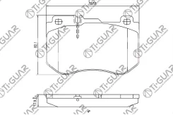 ��������� ������� �������� /�������� /�������� 4 �� /TI-GUAR ��� Mercedes C180 /W205 2013-; TG-4912; (PN0584) 0084201720 A0004209503 Tiguar TG-4912 TG...
