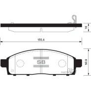 ������� �������� Mitsubishi L200 05- SP1361 Sangsin Brake SP1361 SP1361 ����