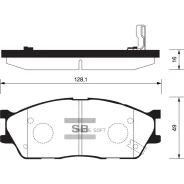 ������� ��������� KIA RIO 02-05 �����. R13 Sangsin Brake SP1164 SP1164 ����