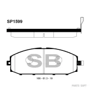 ������� ��������� Nissan Patrol 2.8D-4.2D 97-10 �������� SP1599 Sangsin Brake SP1599 SP1599 ����