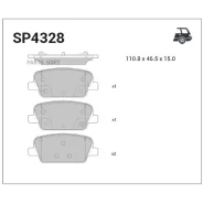 ������� ������ Hyundai Polisade 2019- SP4328 Sangsin Brake SP4328 SP4328 ����