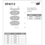 ������� �������� Toyota CH-R 2018- SP4213 Sangsin Brake SP4213 SP4213 ����