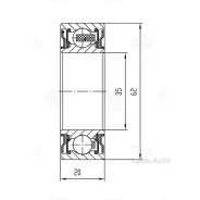 ��������� ���������� ���� 35x62x20 Nissan X-Trail T31 07-13 CT1128 ����