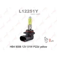 ����� HB4 9006 12V 51W P22D Yellow Lynxauto L12251Y L12251Y ����