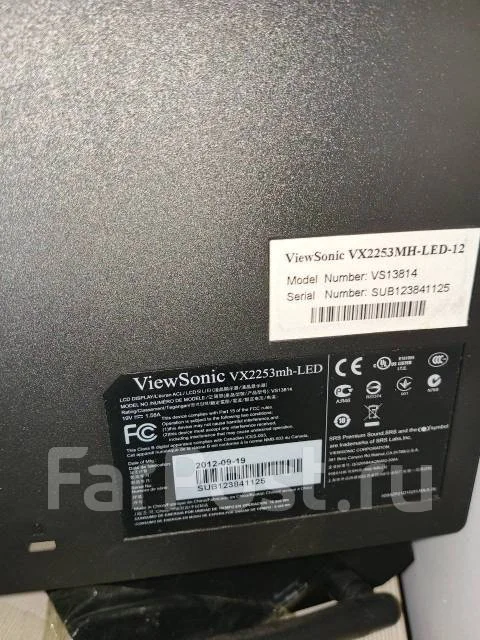ViewSonic. 23", ���������� �� (LCD, LED, QLED) ����