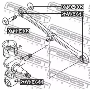 ����������� ������ ���������� ���� Febest SZAB058 SZAB058 ����