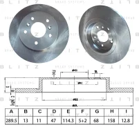 ���� ��������� ������ Nissan QashqaiJ11/X-TrailT32, Renault Kadjar 14- Blitz BS0656 BS0656 ����