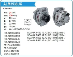 ��������� Scania G480 12.7 / 16.4 [DC13143] [DC13148] [DC16102] 2016- 130AMP Motorherz ALM3536UX ����