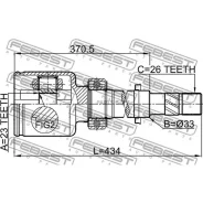 ���� ���������� ������ 23X33X26 Febest 0211C11XRH - 0211C11XRH ����