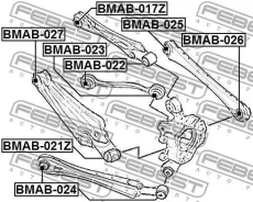 ����������� ������ ���� �������� BMW 1 E87, 3 E90, X3 F25, X4 F26 BMAB-022 Febest BMAB022 BMAB022 ����