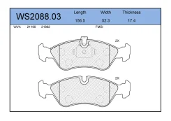 ������� ��������� �������� �������� ��� OPEL Vectra, OPEL Astra F, OPEL Omega A Jeenice WS2088.03 WS208803 ����