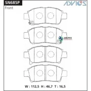 ������� ��������� Toyota VITZ 99- �����. Advics SN685P SN685P ����