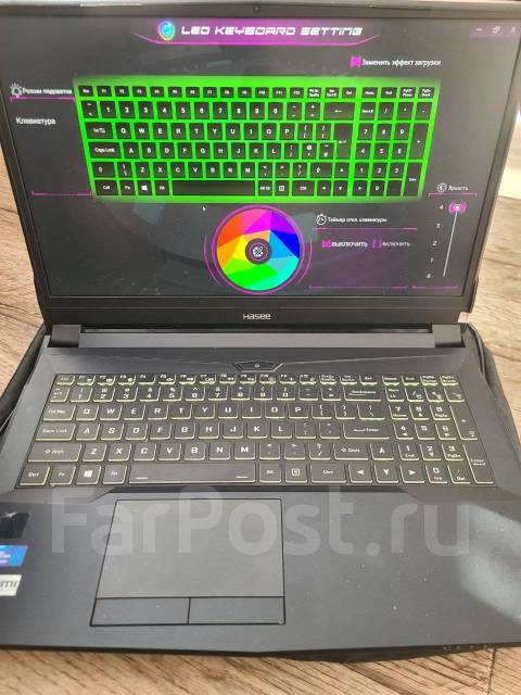 Hasee. 16.6", 4,5����, ��� 16 ��, ���� 512���, WiFi: 1, Bluetooth: 1, ����������� �� 2��. ����