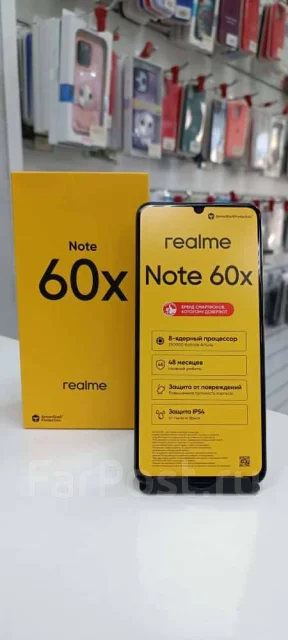 Realme Note 60x. �����, 64 ��, ������, 3G, 4G LTE, Dual-SIM, ���������� ����