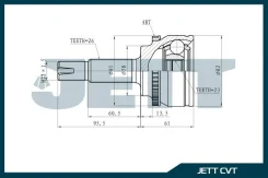 ���� ������� JETT V41-9037 ABS V419037ABS ����