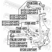 ����� ������ ���� ����� Lexus LS460/460L USF4# 2006.08-2012.09 [EU] 0124-USF40F6 Febest 0124USF40F6 0124USF40F6 ����
