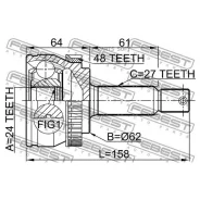 ���� ������� Hyundai Tucson 04 2004- 2210-NSP20A48 Febest 2210NSP20A48 2210NSP20A48 ����