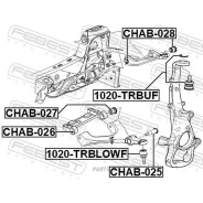 ����������� ��������� ������� ������ CHAB-026 Febest CHAB026 CHAB026 ����