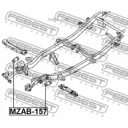 ����������� ������ Mazda BT-50 UN 2006-2012 �����. ����. Febest MZAB157 MZAB157 ����