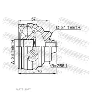 ���� �������� 33x56.1x31 | ����/��� | Febest 1910F48 1910F48 ����