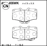 ������� ��������� �������� Akebono AN406WK AN406WK ����