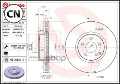 ���� ��������� �������� 09. A621.11 (322x32) 5 ��� Brembo 09A62111 09A62111 ����
