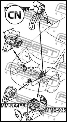 ����������� ����� ����� ��������� Febest MMB035 MMB035 ����