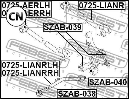 ����������� Febest SZAB038 SZAB038 ����