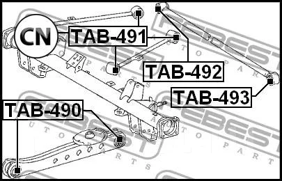 ����������� Febest TAB493 TAB493 ����