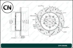 ���� ��������� ��������������� ����� Gbrake GFR01349L GFR01349L ����