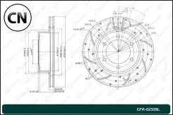 ���� ��������� ��������������� ������������� ����� Gbrake GFR02339L GFR02339L ����