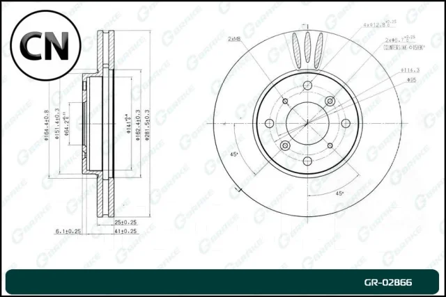 ���� ��������� Gbrake GR02866 GR02866 ����